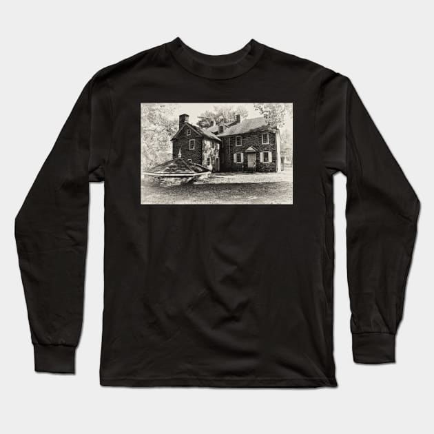 McConkey Ferry Inn Washington Crossing, PA Long Sleeve T-Shirt by JimDeFazioPhotography